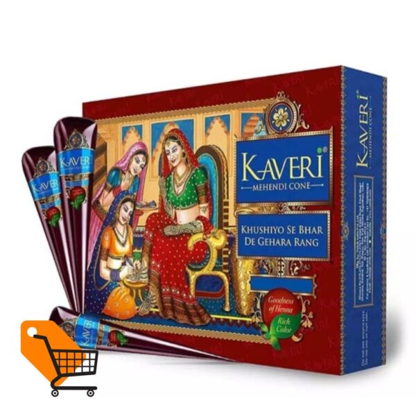 Kaveri No.1 Indian Cone Mehedi (12PCS PACK)