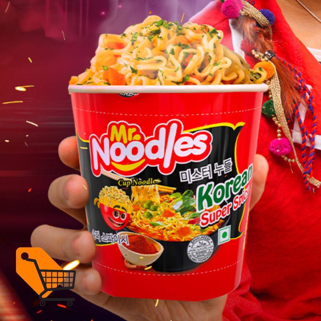 Mr. Noodles Korean Super Spicy Cup Noodles 35g (Sauce Free Inside)